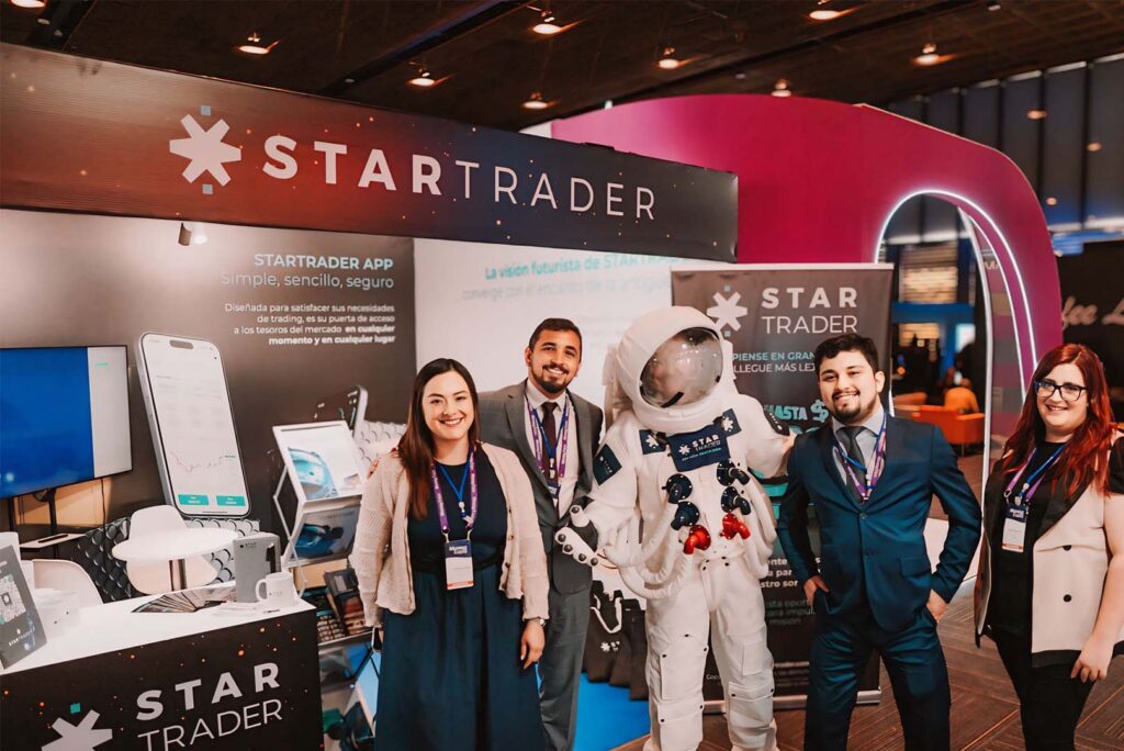 STARTRADER’s Uniquely Built Booth.